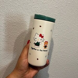 Hello Kitty Travel Mug with Green Lid